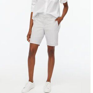 NWT J CREW 9" Frankie bermuda chino short, size 00